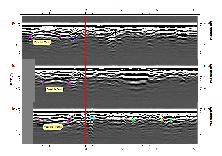 GPR Sample GPR Output imagery