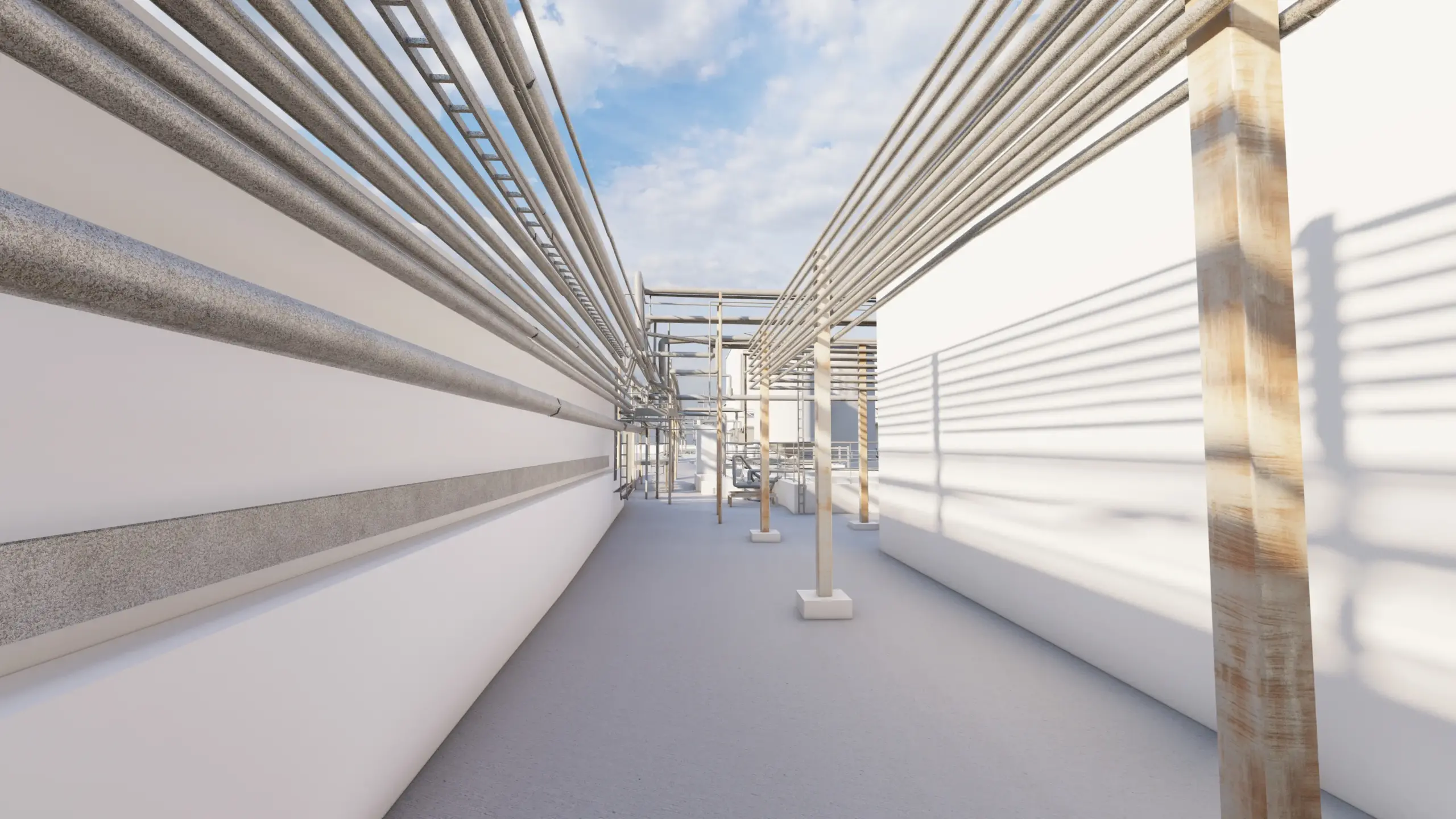 Utilities mapping, 3D survey model in revit