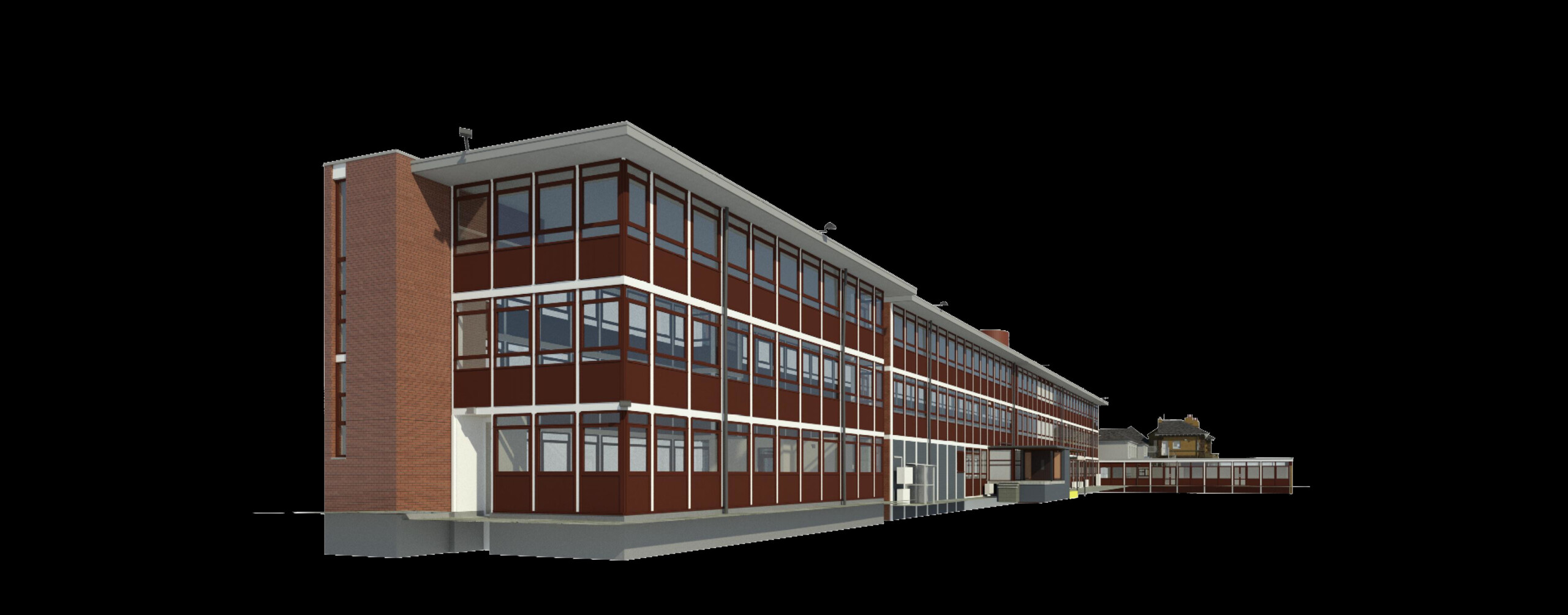Measured building survey in 3D revit, building information modelling