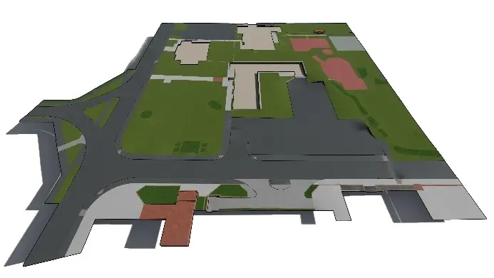Building information modelling of a site, BIM survey, 3D Revit model