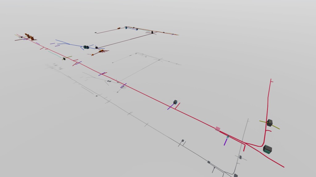 Cat scan survey, cat scanning services, utility detection, 3d model of underground utilities