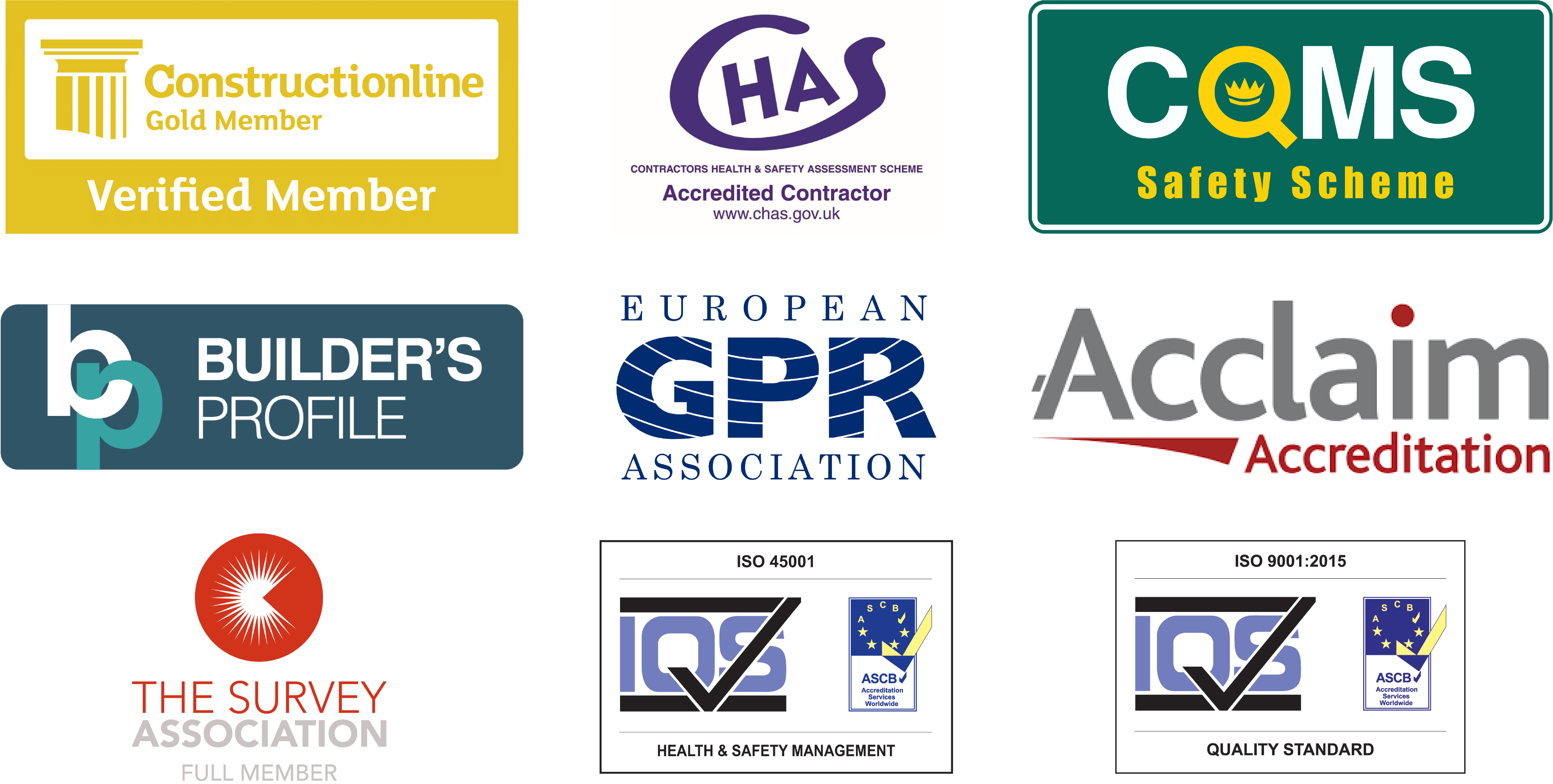 Survey company near me, list of accreditations