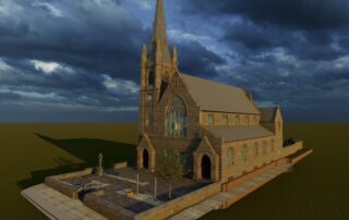 3D survey model in LOD4 produced in revit