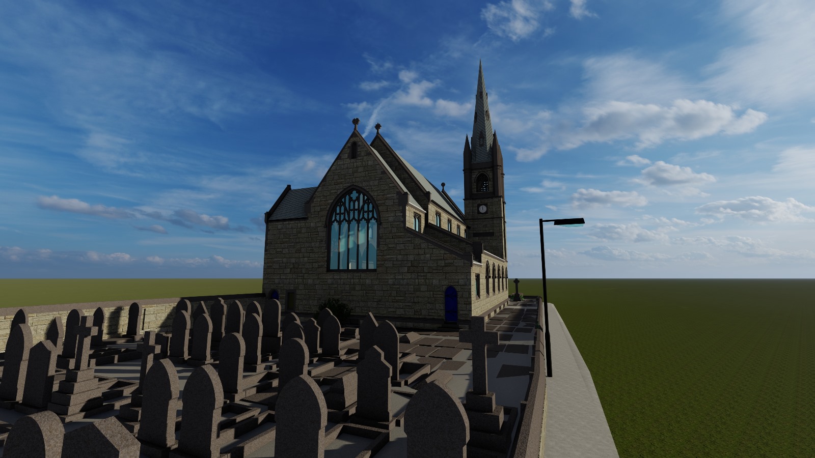 3D Revit model of Stand United Church in Manchester