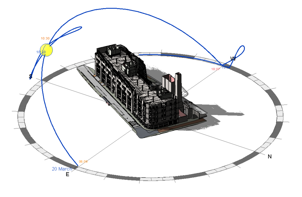 Right of light survey 3D model produced from a measured survey of a property