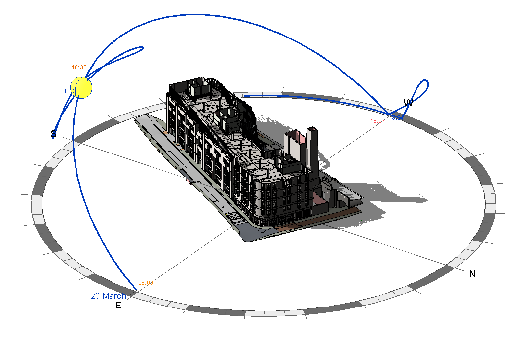 Right of light survey 3D model produced from a measured survey of a property