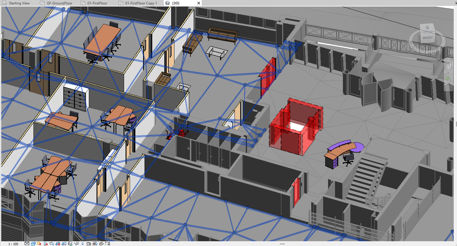 Imaging showing how a 3D measured survey model can help during design and development phasing