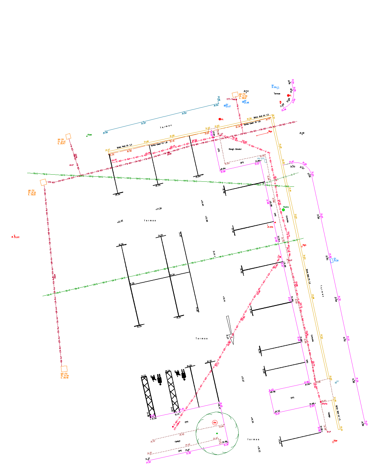 EV Charging Point surveys in Stretford Manchester including Utility survey and topographic survey